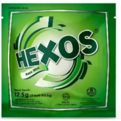 

Hexos Permen Mint [2,5 gr/50 sachet /1 box ]