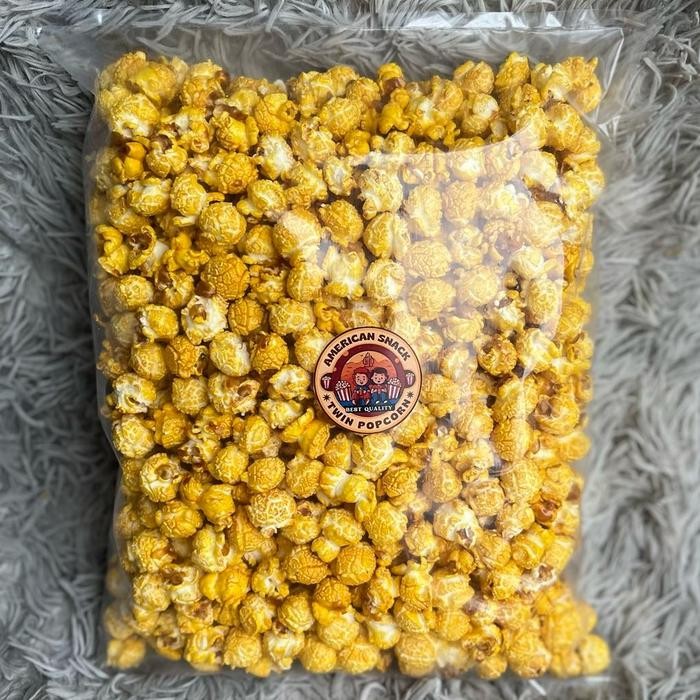 

popcorn CARAMEL strawbery milky coklat ori - Twin popcorn - Neto 250 - 500gr Termurah Crispy-