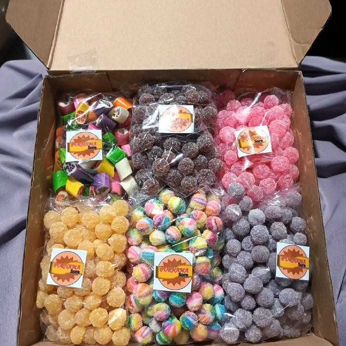

permen sticky/ fruity mix 6 varian Candy Makanan Snack