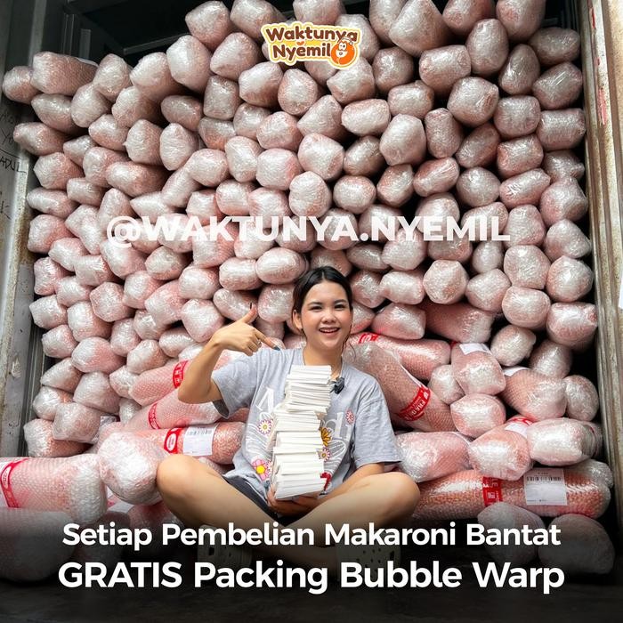 

1 BALL MAKARONI BANTAT 1KG 5 VARIAN RASA PEDAS DAUN JERUK, BUMBU RUJAK, ORIGINAL, BALADO, JAGUNG