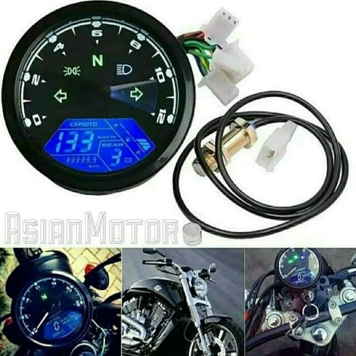 Speedometer Digital Custom Japstyle Caferacer/ Spidometer Custom Babon