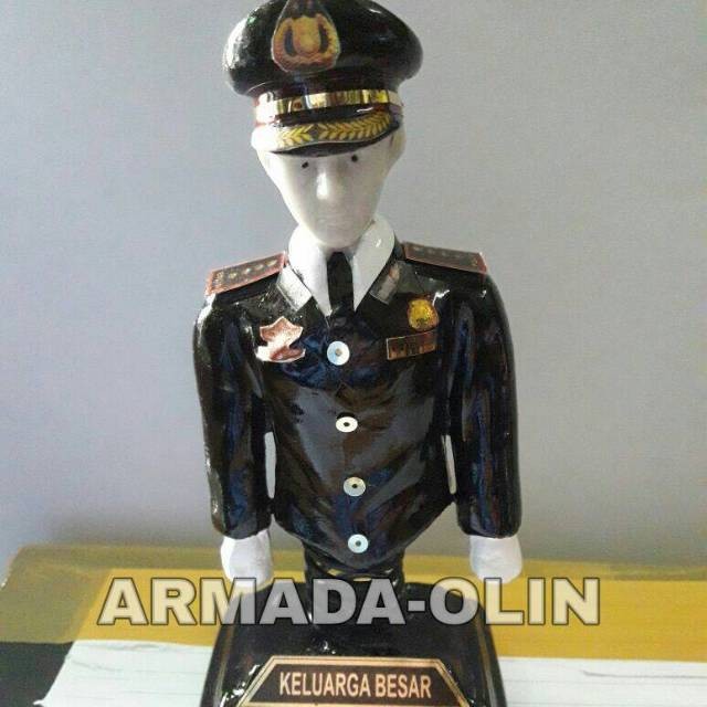 miniatur patung/patung miniatur polisi
