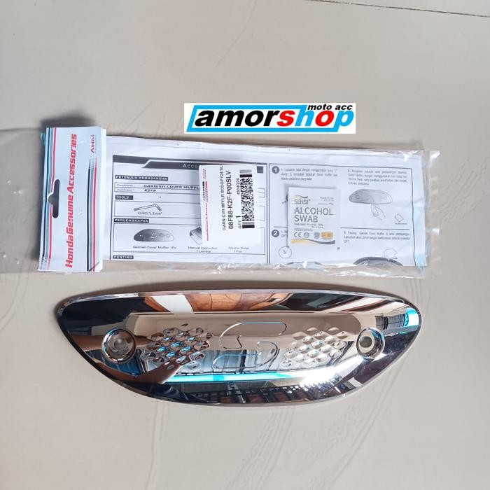 PREMIUM GARNISH KNALPOT SCOOPY 2025 ORIGINAL AHM HONDA