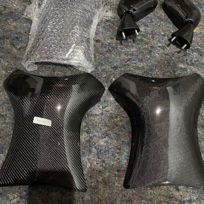 PREMIUM cover tangki ninja rr carbon kevlar ( type tyga )