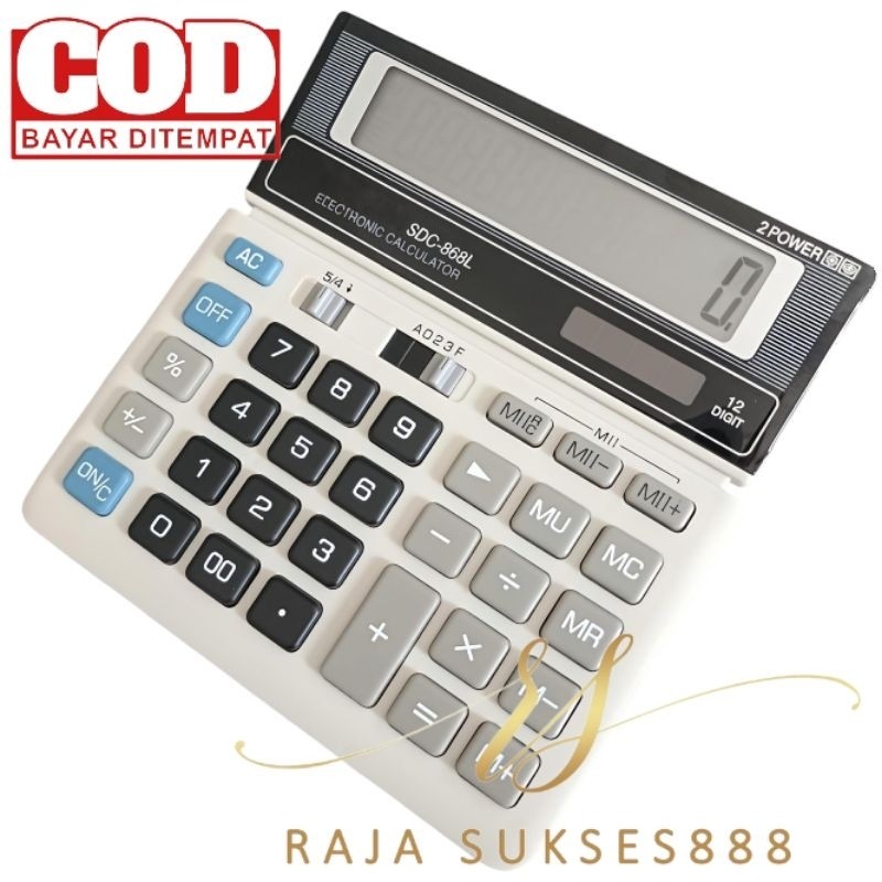 

Kalkulator Murah tipe SDC 868L 868 L Warna Menarik 12 Dit CT
