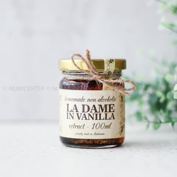 

New 100ml Vanilla Extract Non Alcohol Halal MUI - La Dame In Vanilla
