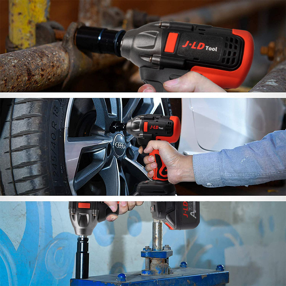 JLD 88VF BRUSHLESS MESIN BOR IMPACT BATERAI 13MM CORDLESS IMPACT WRENCH IMPACT JLD JV88 2BATERAI