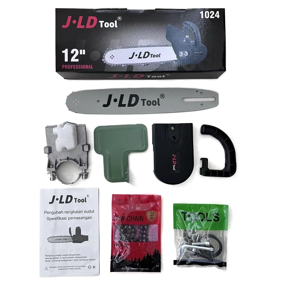 JLD 12'' ADAPTER CHAINSAW KE GERINDA TANGAN ADAPTOR CHAINSAW GERINDA KONVERTER GERGAJI CHAINSAW
