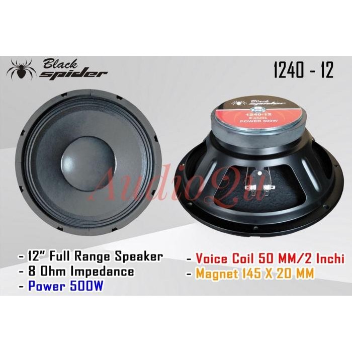 SPEAKER KOMPONEN BLACK SPIDER 1240-12 BLACKSPIDER 1240 12INCH *
