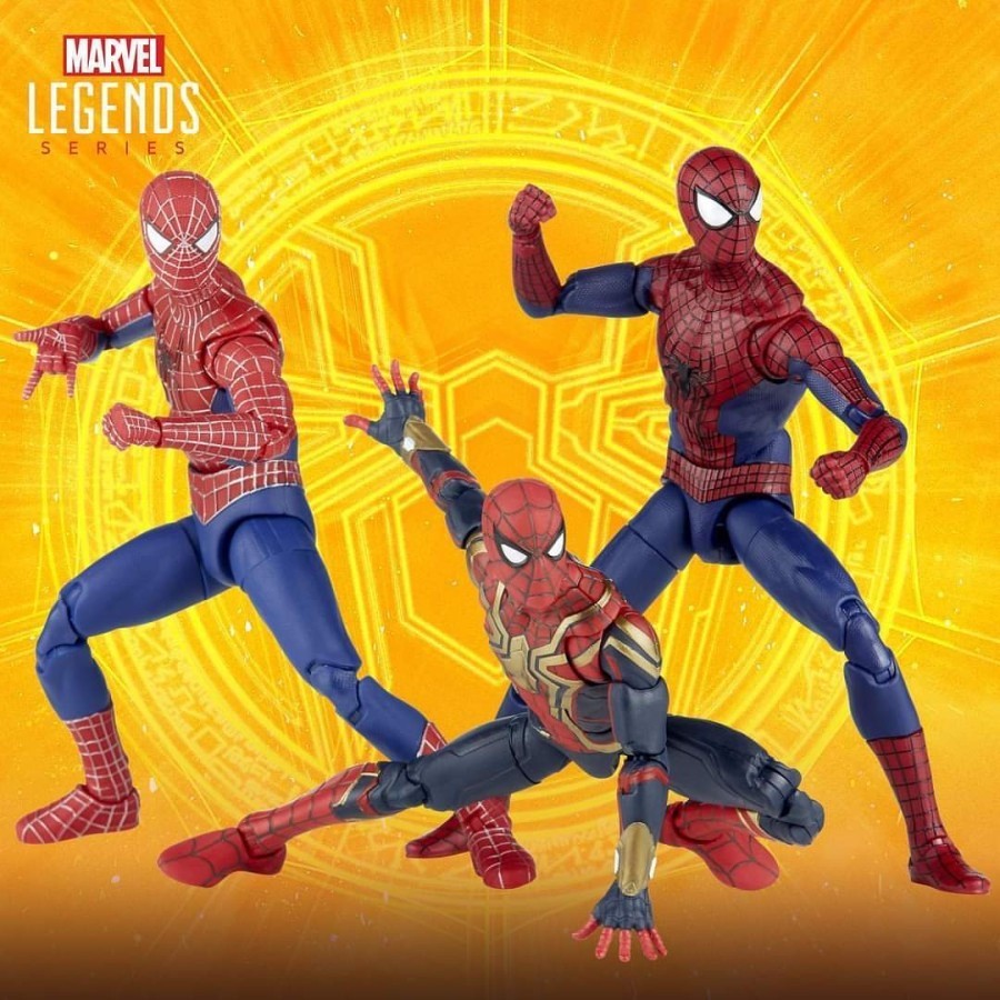 SALE  PRODUK TERBARU HASBRO MARVEL LEGENDS SPIDERMAN 3-PACK TOBEY ANDREW TOM NO WAY HOME READYY