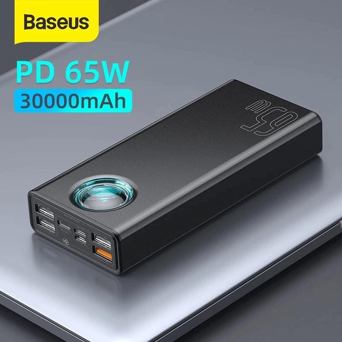Gass. Baseus 65W Power Bank 30000Mah Pd Quick Charging For Smartphone Laptop