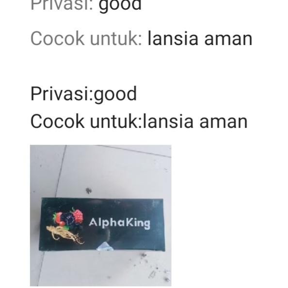 terjaminDiKita- Herbal Pria Vitalitas Lemah Syahwat EDI Impotensi AlphaKing Alpha King