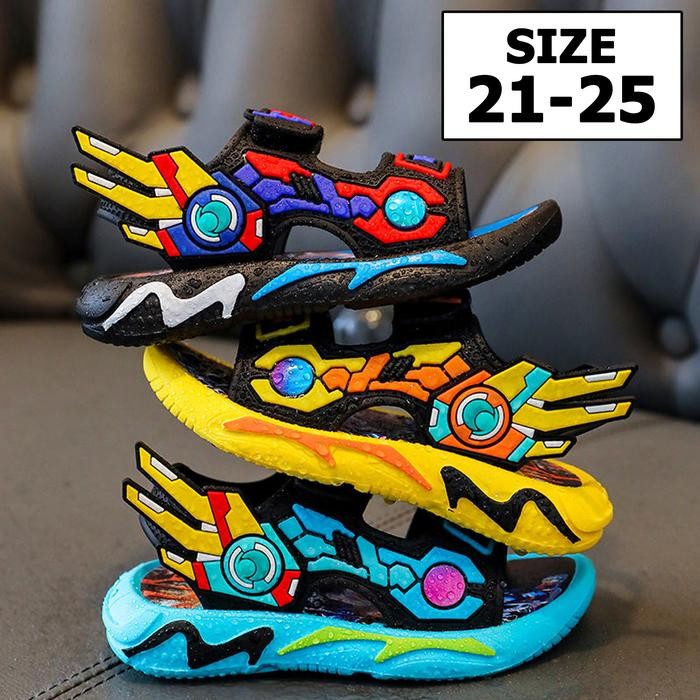 TapakKecil- Okaybaby B119 (21-25) Sandal Import Robot Transformers Anak Laki-Laki