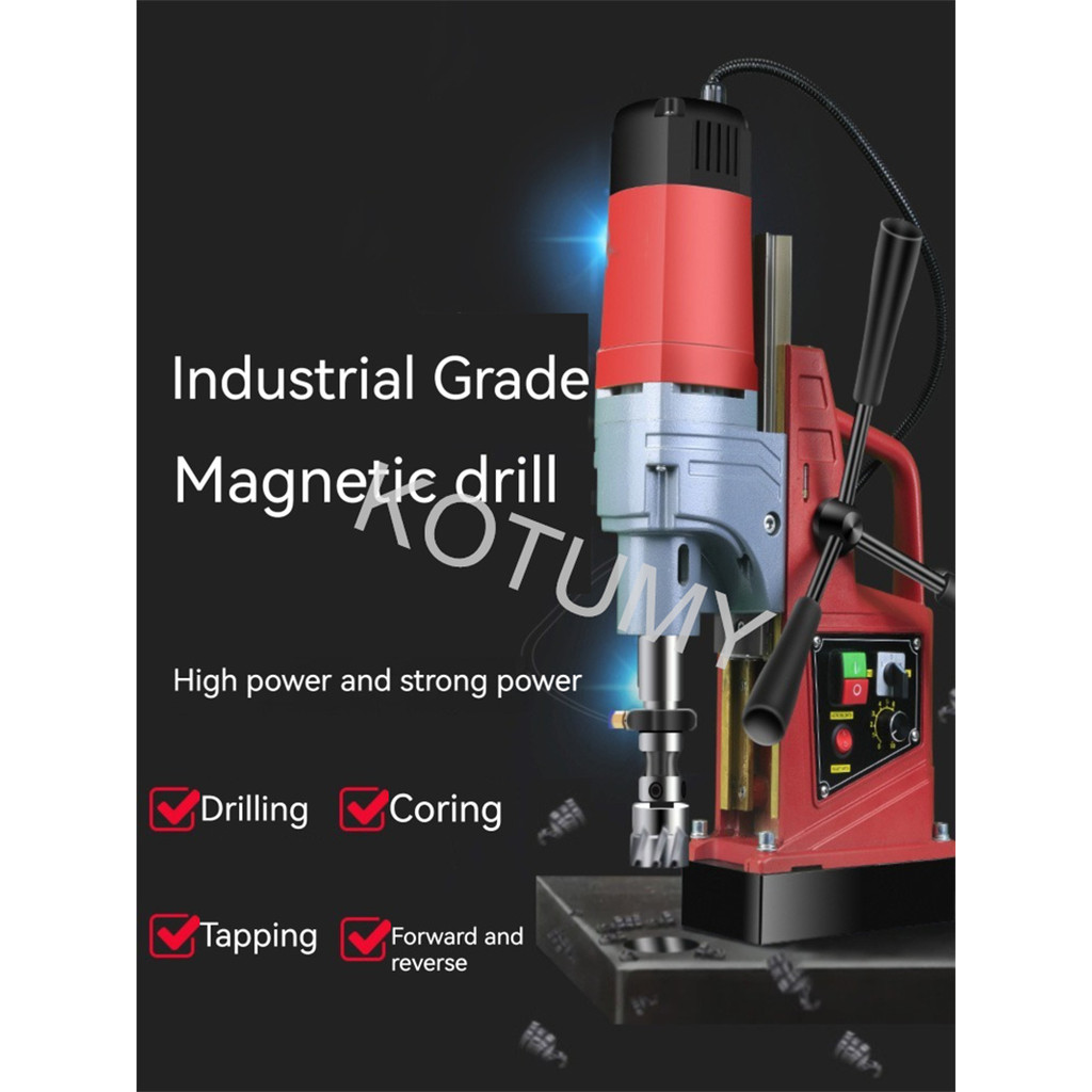 Electric Mag Bench Tapping Drilling Rig Machine For Engineer Small Industrial Grade Magnetic Drillin