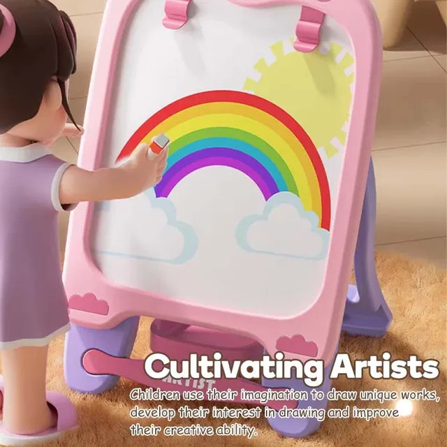 

Mainan Edukasi Anak Papan Tulis Magnetic Board ~ 3 in 1 LEARNING EASEL