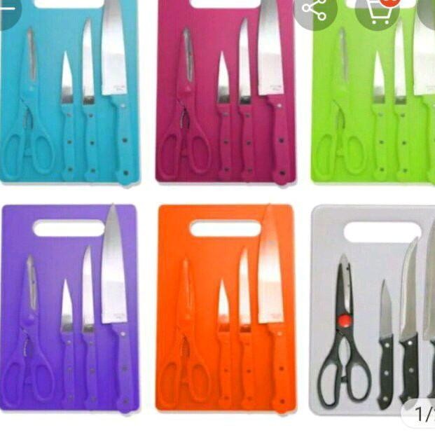 set pisau dapur homey telenan pisau gunting dapur Kitchenware *