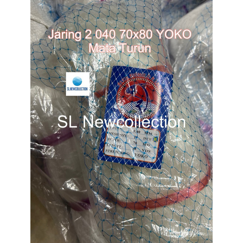 JARING IKAN SENAR 040-70x80 YOKO / JARING IKAN 0.40 / JARING IKAN COD / JARING PUKAT SENAR