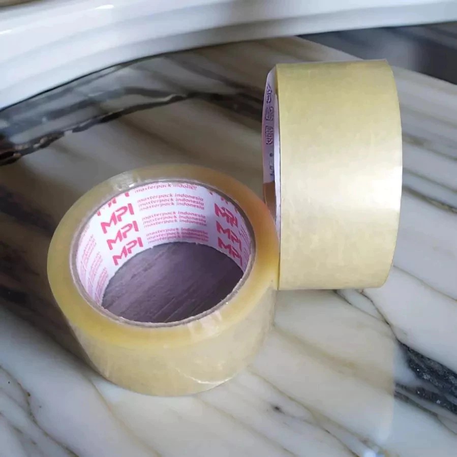 

6 Pcs Lakban Bening Ukuran Panjang 45 mm Panjang 80 Yard Kualitas Bagus Dan Tidak Mudah Putus Merek MPI