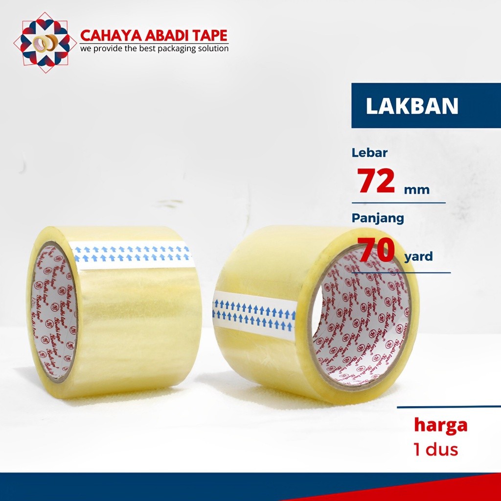 

LAKBAN BENING 3INC X 70YARD PER DUS KHUSUS /