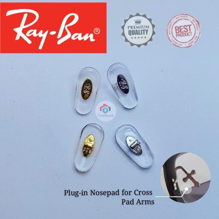 nose pad kacamata rayban otentic type pad arm cross stick original rb [mutu terbaik]