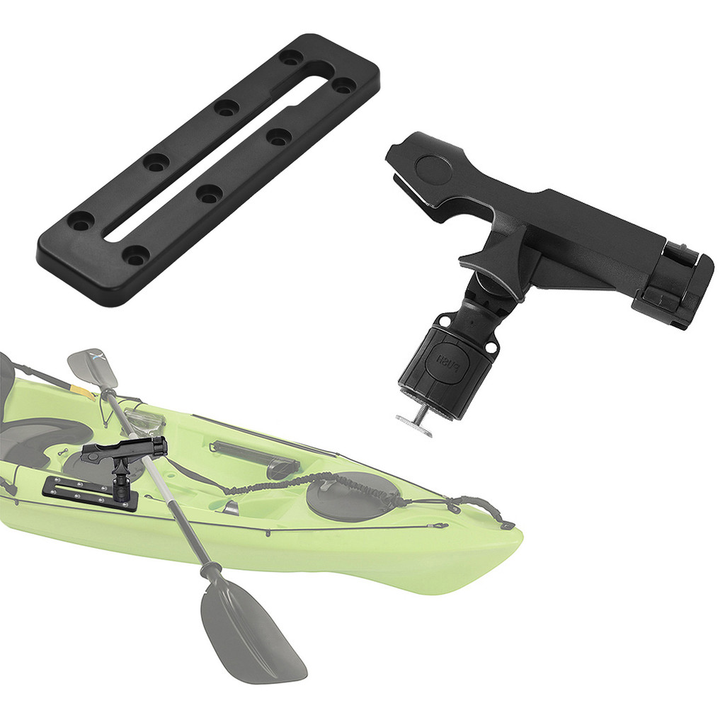 Fishing Rod Holder Adjustable Fishing Pole Holder with Plastic Kayak Rail Kayak Mount Track