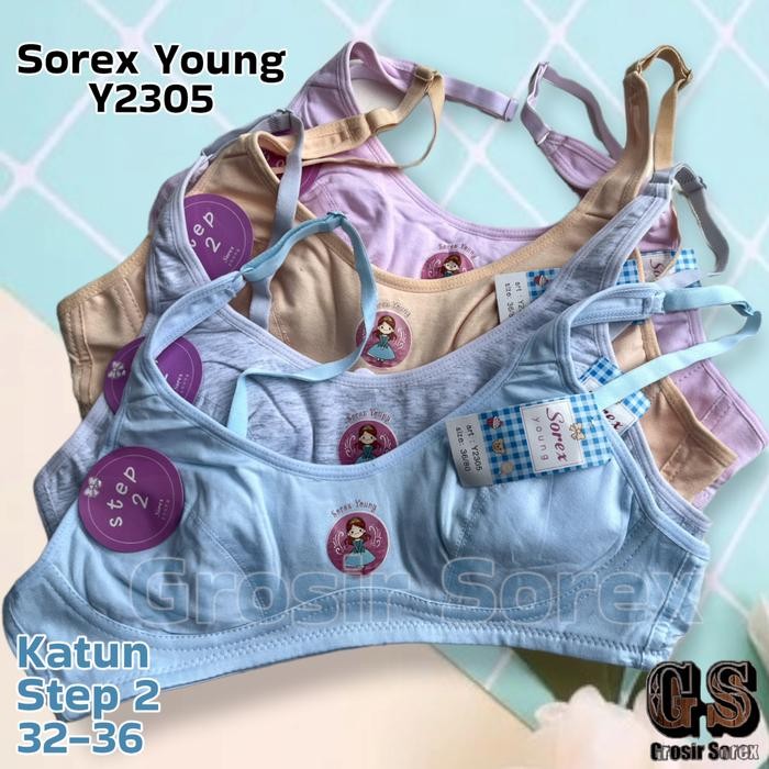 CuteKids- Miniset Sorex Young 2305 Step 2 / Bra Tanpa Kawat Tanpa Busa Kait 2