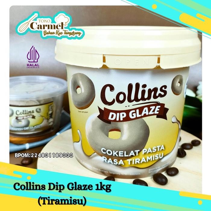 

InstanTanyadulu- Collins Dip Glaze Tiramisu 1kg - Topping Donat / Pisang Nugget