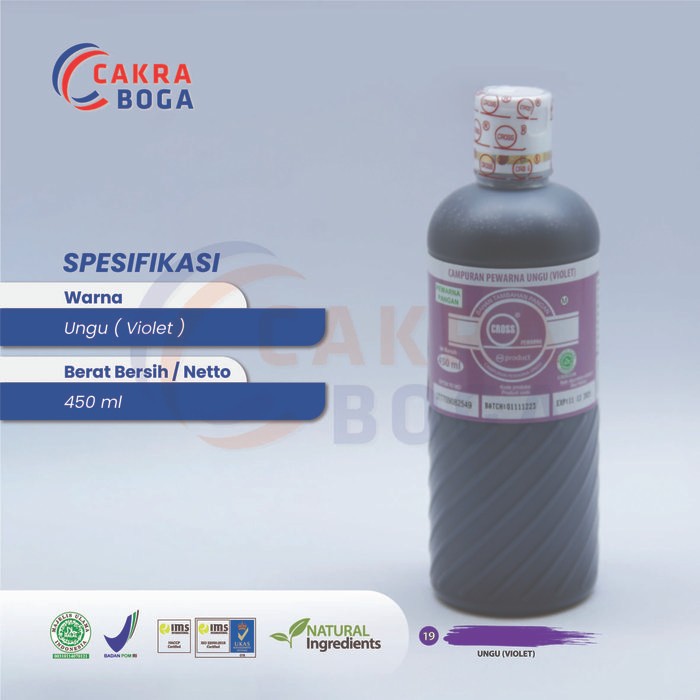 

InstanTanyadulu- Pewarna Makanan Cross 450 ml / Food Colouring