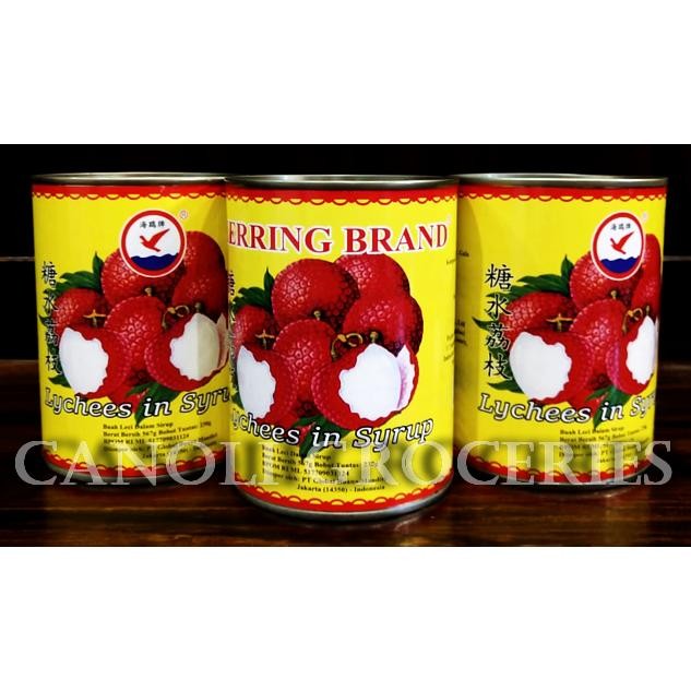 

LYCHEE CAN / BUAH LECI KALENG /LYCHEES IN SYRUP HERRING BRAND