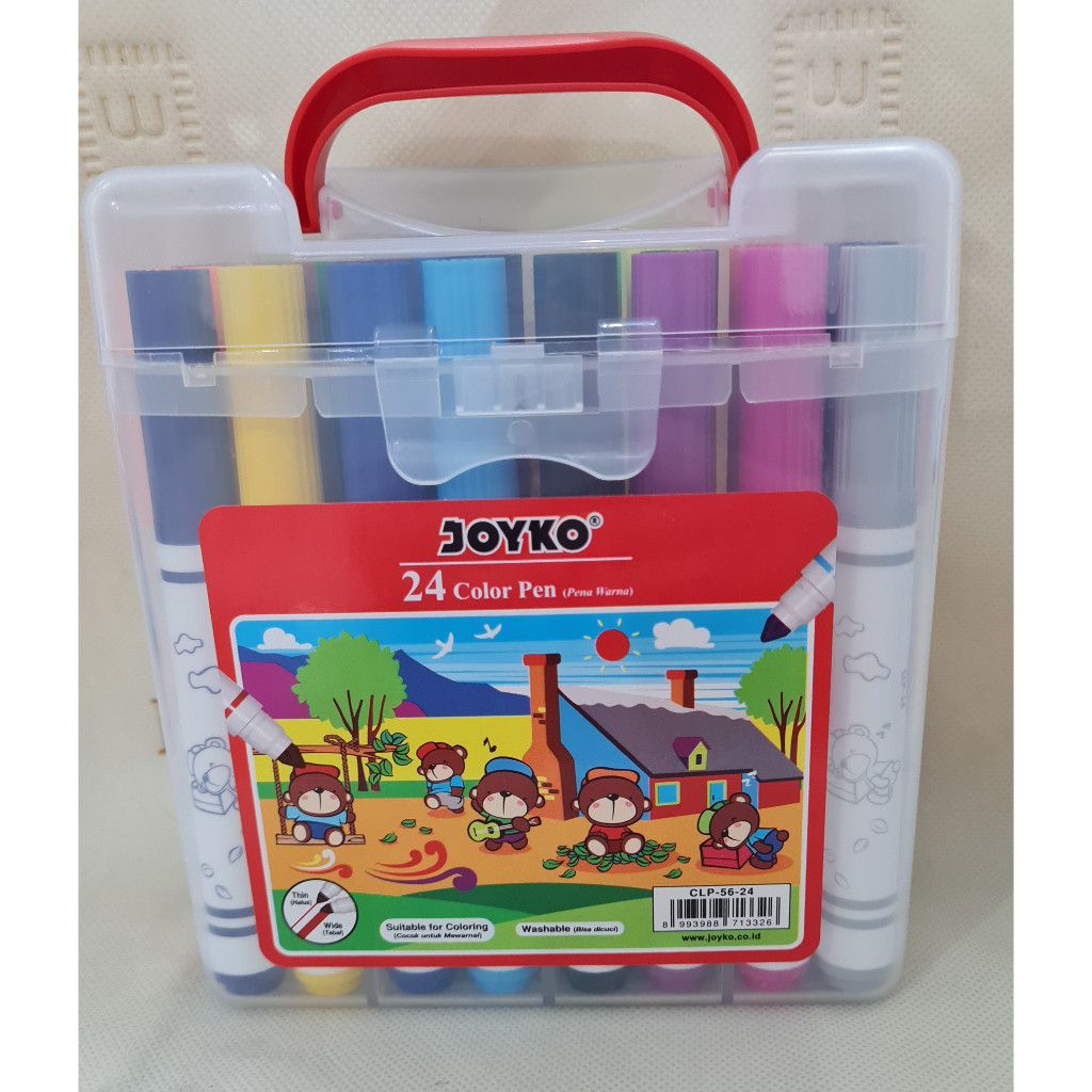 

Color Pen 24/48 Warna / Spidol Warna Washable Murah