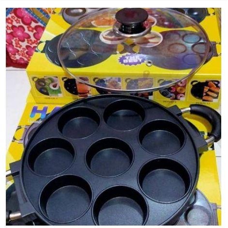 Kenanganpawon Happy Call Cetakan Martabak Mini/Apem 7 Lubang