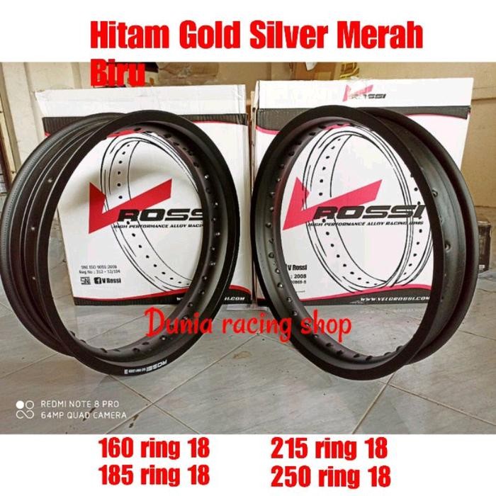 Velg Rossi 140 160 185 215 250 ring 18 Velg Rossi Lingkaran Rossi 140 18 160 18 185 18 215 18 250 18
