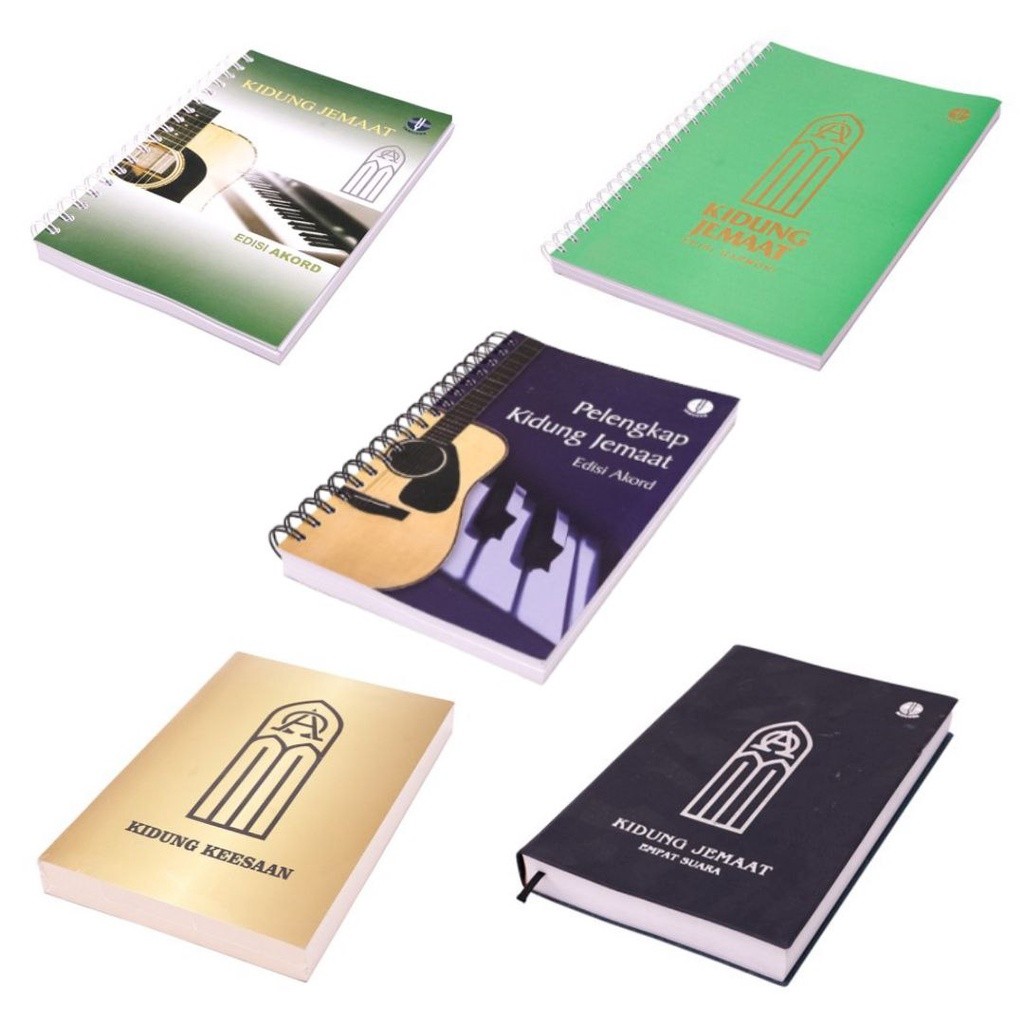 Buku Kidung Jemaat Pelengkap Kidung Jemaat Edisi Akord Kidung Ceria,Keesaan,Harmoni, Kidung Jemaat &