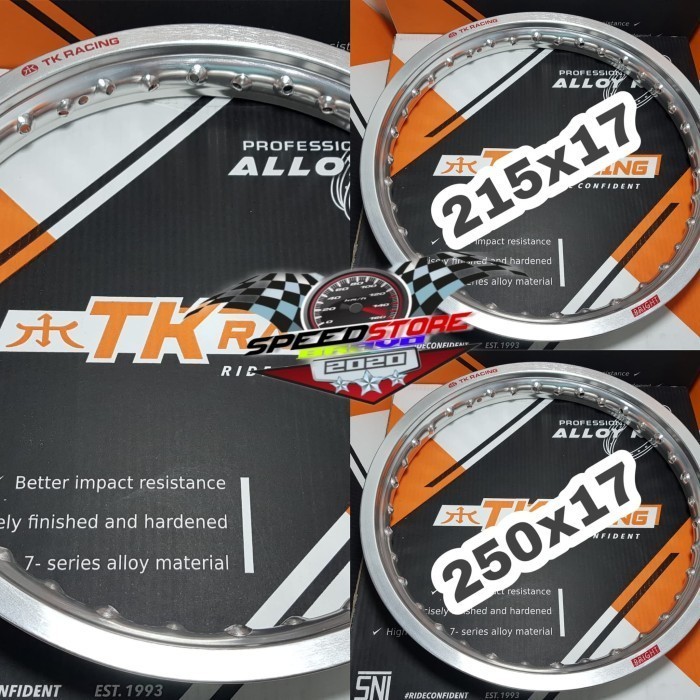 Velg tk bright set 215x17 & 250x17 sepasang