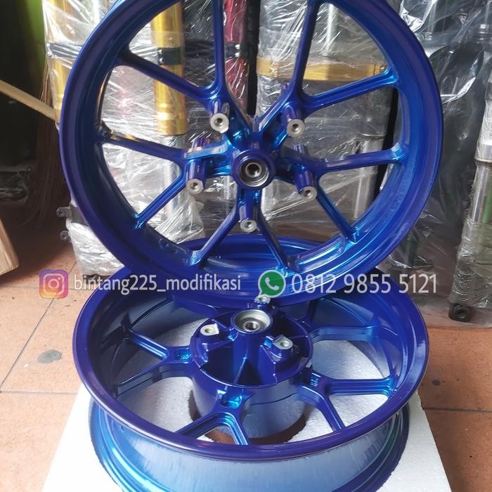 VELG VROSSI COBRA NINJA 250 FI LEBAR BIRU CANDY