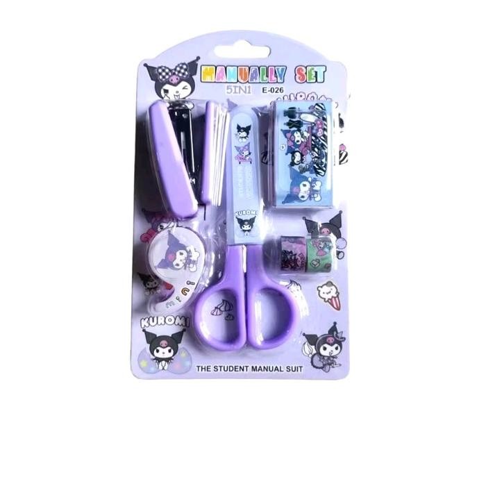 

ID PAKET ALAT TULIS LENGKAP STATIONERY SET SCISSOR KUROMI AND FRIENDS