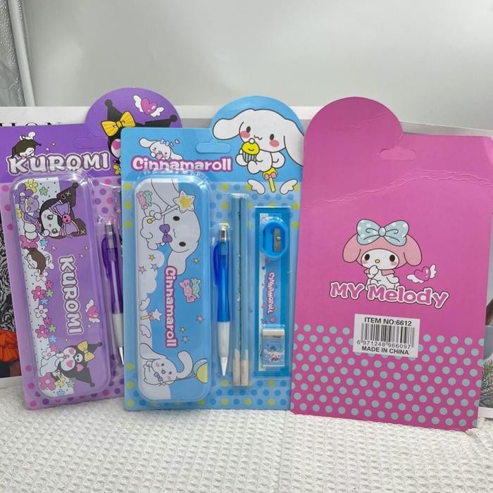 

ID STATIONERY STUDY SET 6612 SANRIO KUROMI MELODY CINNAMOROLL