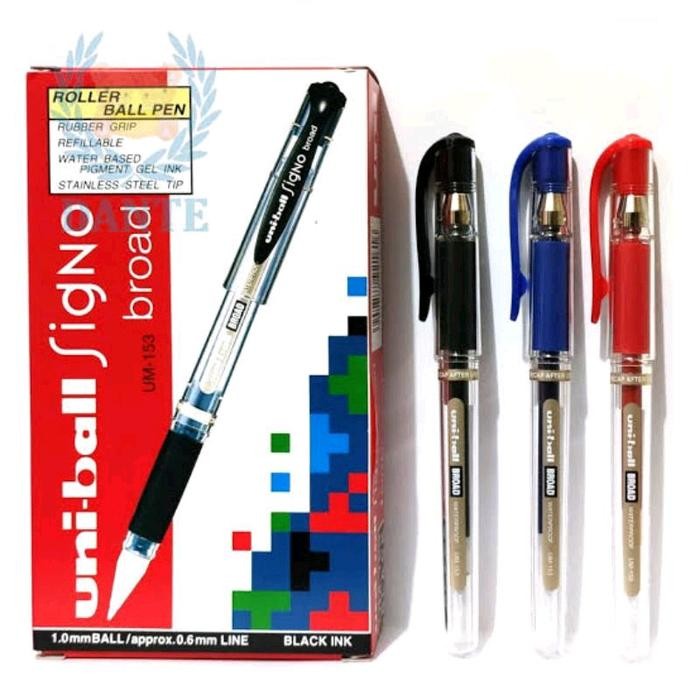 

ID MITSUBISHI UM153 UNIBALL SIGNO BROAD WATERPROOF SIGN PEN PULPEN TANDA TANGAN TAHAN AIR