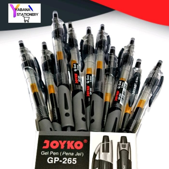 

ID BOLPEN TINTA GEL PEN PULPEN PENA JOYKO GP-265 QGEL 12PCS BULLPOINT GEL STATIONERY TINTA HITAM