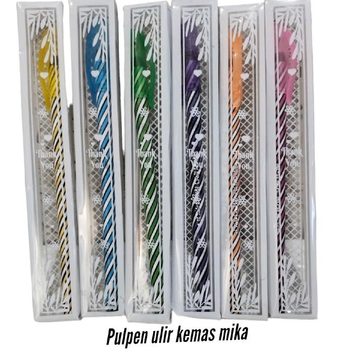 

ID 50 PCS SOUVENIR PULPEN ULIR KEMAS MIKA STATIONERY