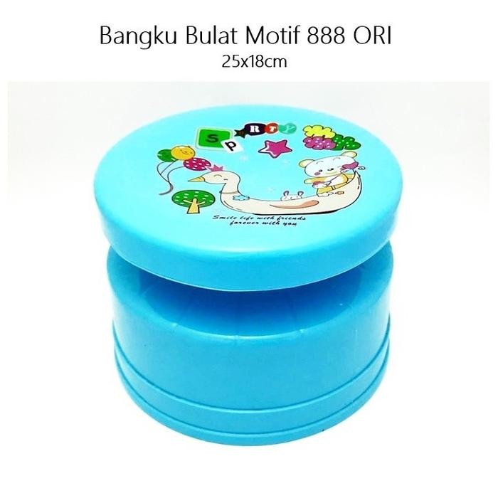 KURSI JONGKOK BULAT KURSI DAPUR BULAT BANGKU PLASTIK KURSI PLASTIK JONGKOK KURSI PENDEK DINGKLIK