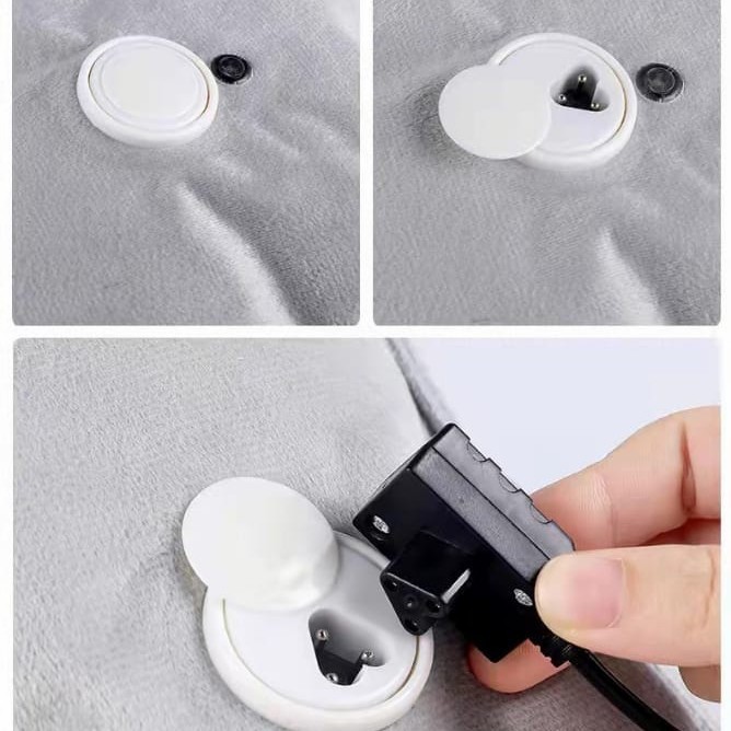 Bantal Air Panas Electric Bulu Tebal Lembut / Kompres Air Listrik