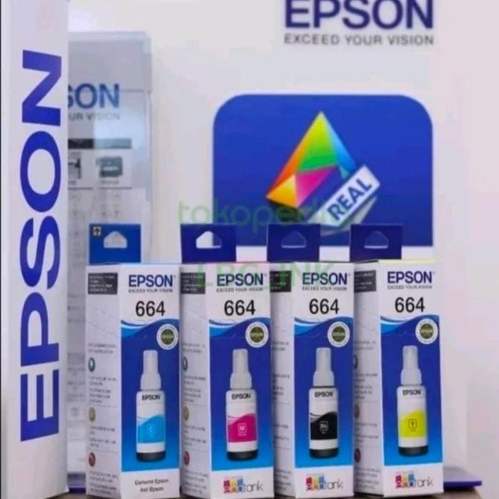 

ID TINTA 664 EPSON ORIGINAL 1 SET ISI 4 WARNA