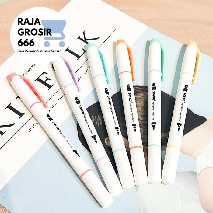 

ID JOYKO HIGHLIGHTER PASTEL SET ISI 6 PCS HL54 ALAT TULIS