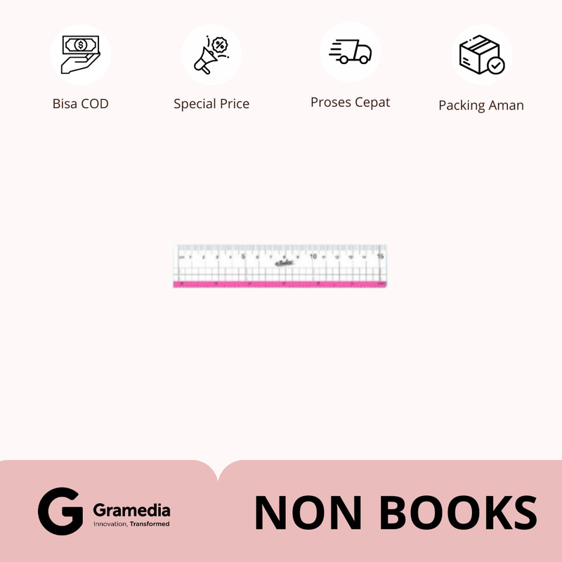 

Estudee Graphic Ruler 15Cm Red Es-R015