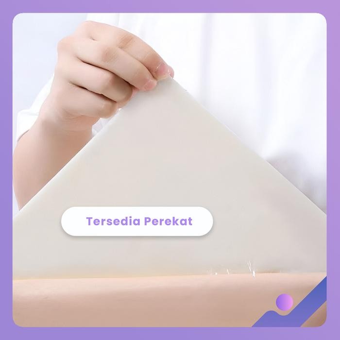 Senja_Craft Keren Paket 10Pcs Wallpaper Foam Bata Putih Glossy 3D