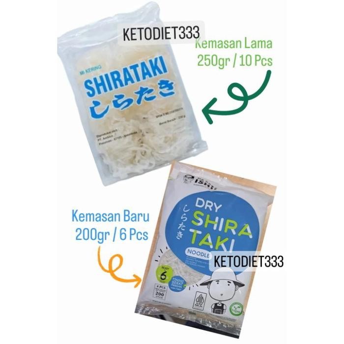 

DRY SHIRATAKI 200GR ISI 4 KEPING MIE SHIRATAKI KERING