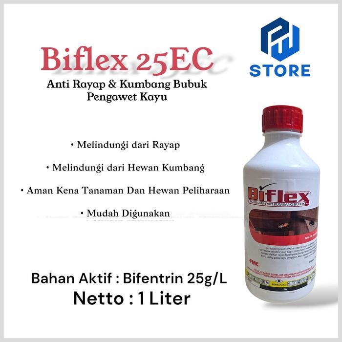 Obat Basmi Rayap Biflex 25EC Anti Rayap Kayu - Melindungi Kayu 1 L