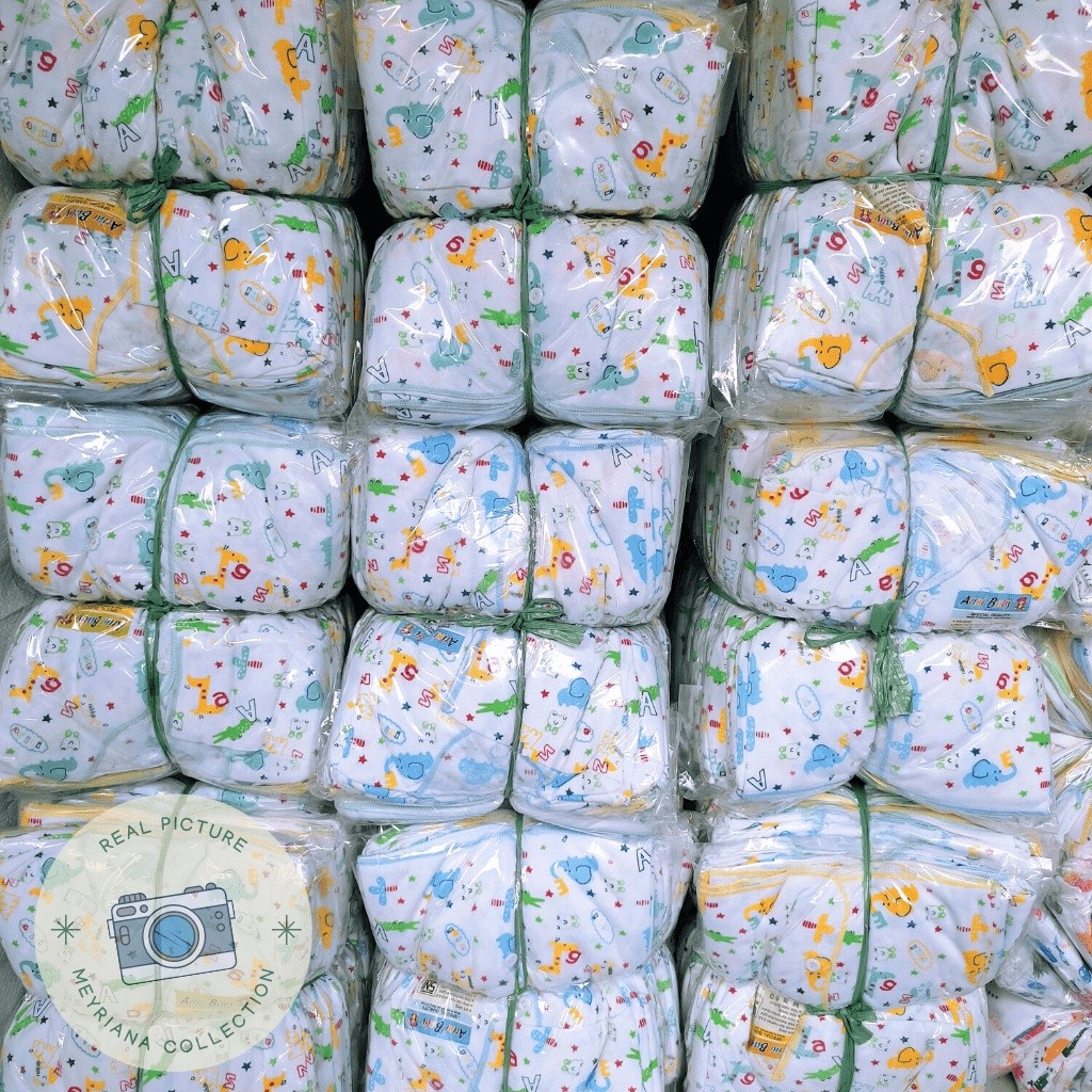 1 Lusin Baju Bayi Baru Lahir Lengan Pendek Sni Meyriana Collection