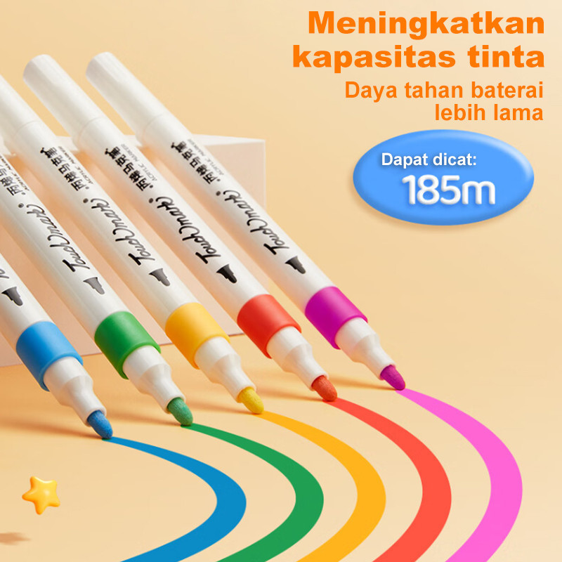 

Set Marker Pen Cat Graffiti DIY Kerajinan Warna 24/48/60 - Akrilik Paint Marker